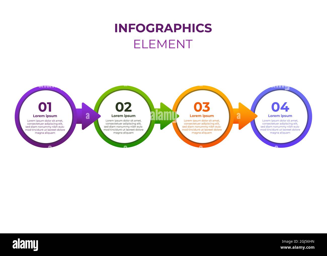 simple modern gradient business infographic design template Stock Photo ...