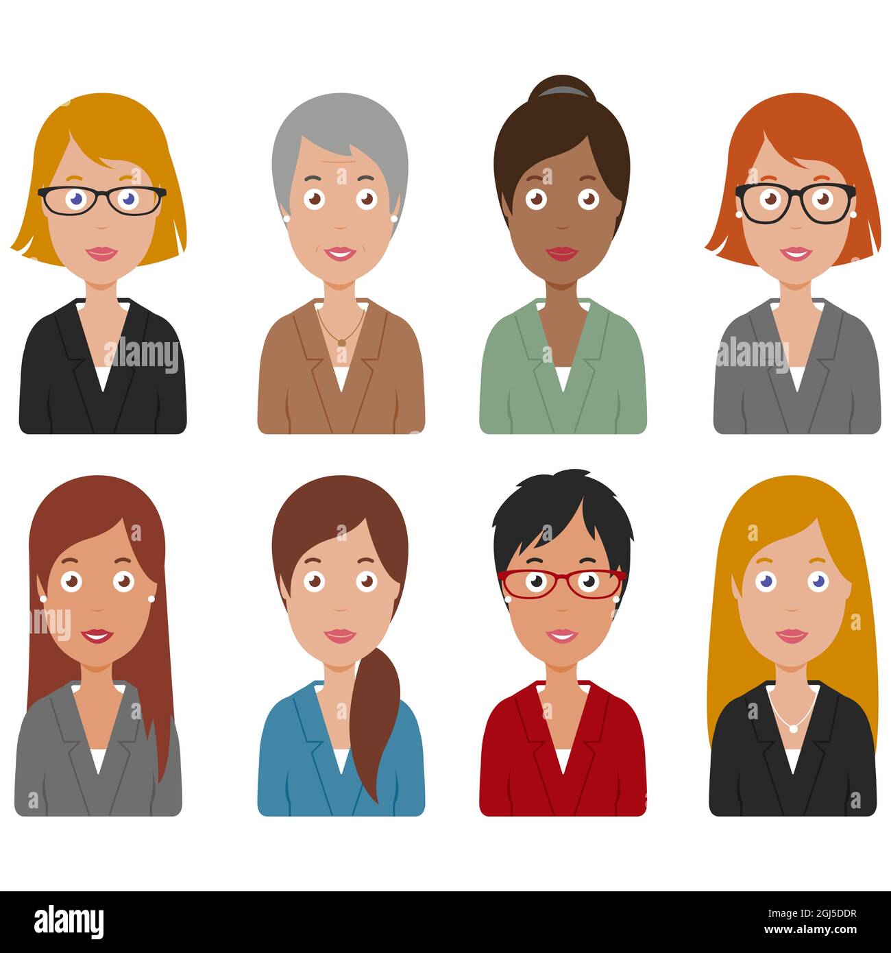 Group of business women. Stock Photo