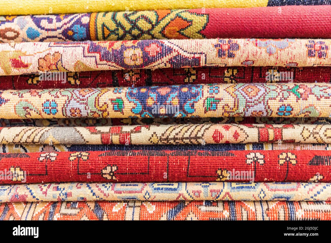 Africa, Egypt, Cairo, Giza. Rugs for purchase a at rug and tapestry