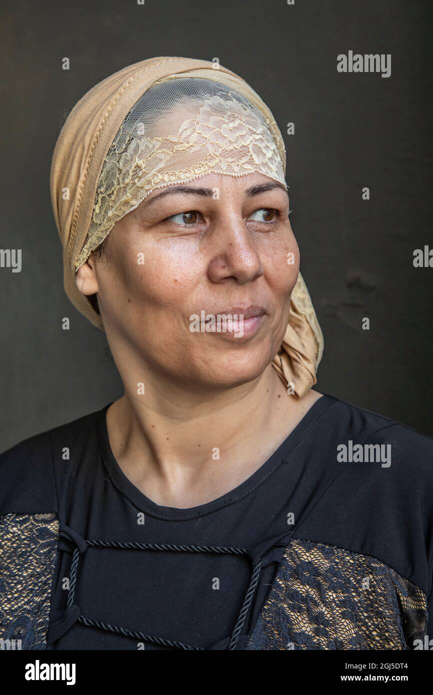 Africa, Egypt, Cairo. October 20, 2018. Woman in traditional dress