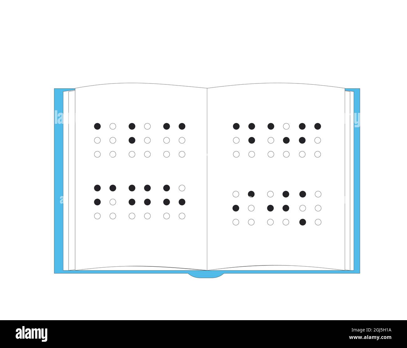 Braille book for blind people. Vector illustration Stock Vector Image & Art Alamy