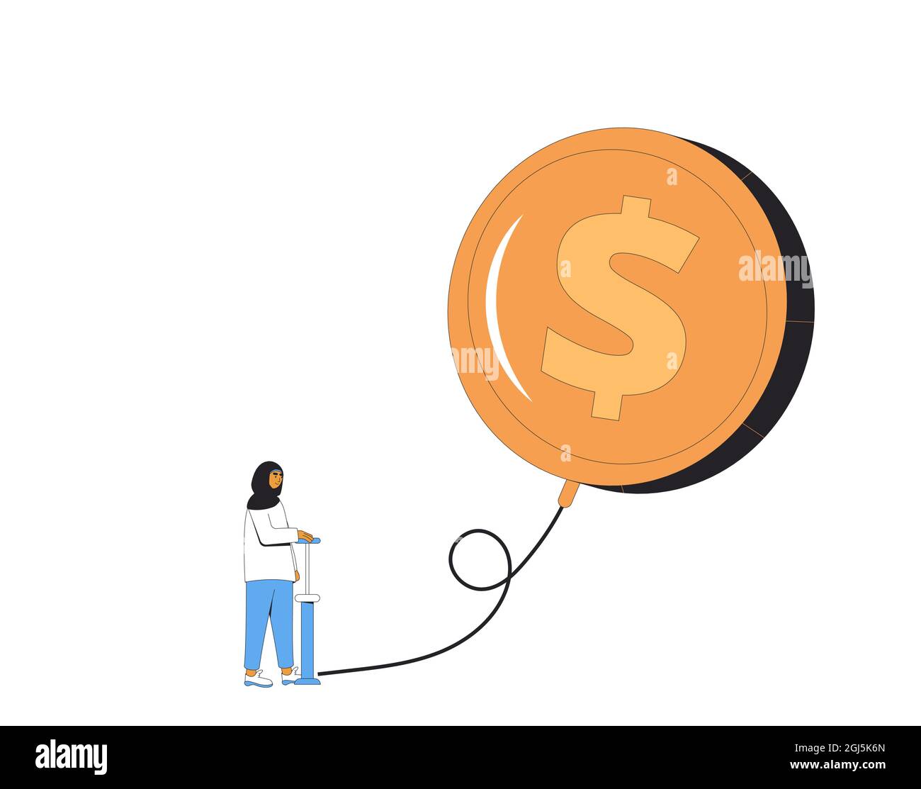 Bubble burst money Stock Vector Images - Alamy