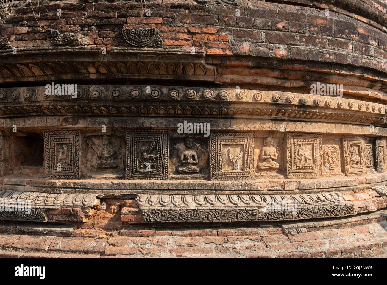 Myanmar, Bagan. Historic Archaeological Zone near Lemyethna temple