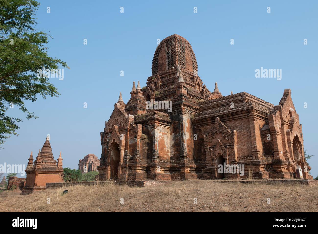 Myanmar, Bagan. Historic Archaeological Zone near Le-myet-hna temple area. Stock Photo