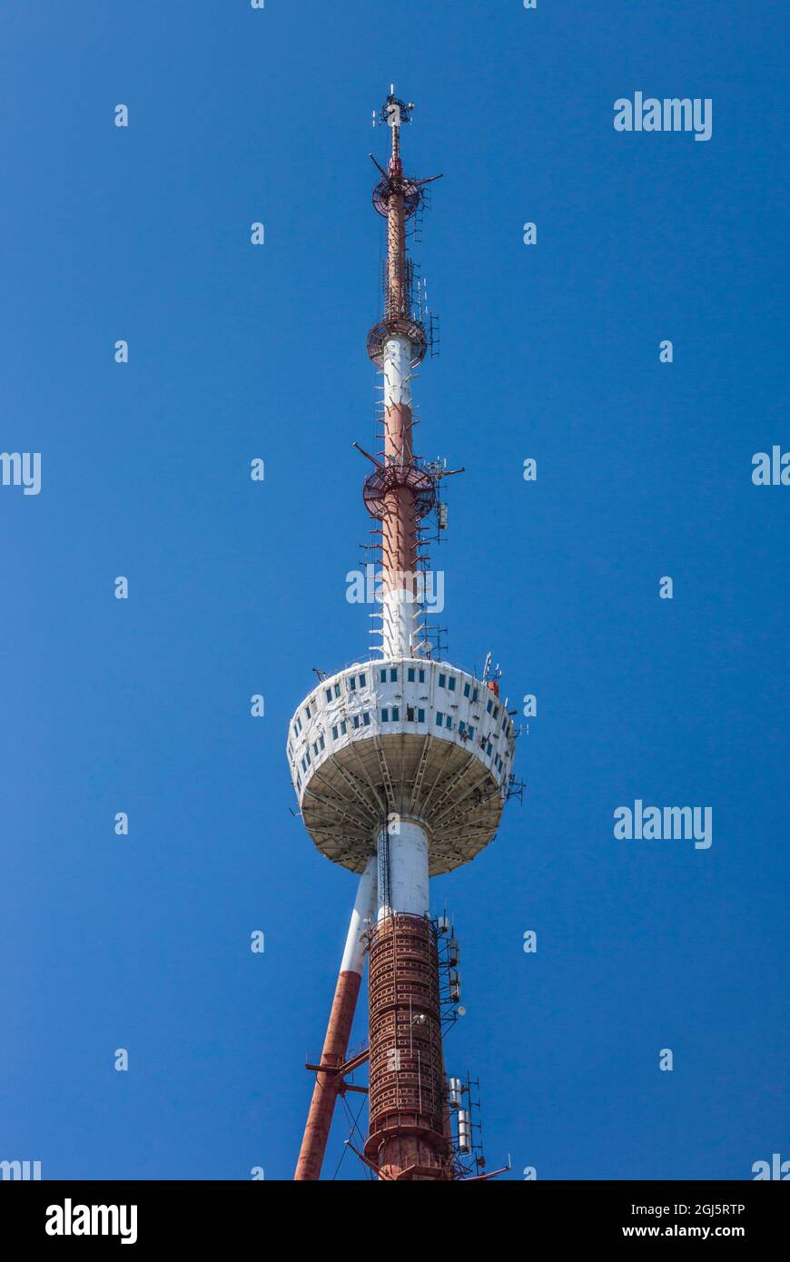 Georgia, Tbilisi. Mtatsminda Park, TV Tower. Stock Photo