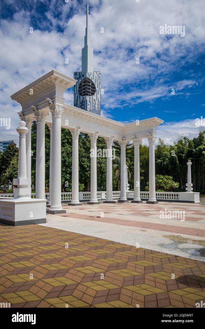 Georgia, Batumi. Batumi Boulevard seaside promenade with colonnades. Stock Photo