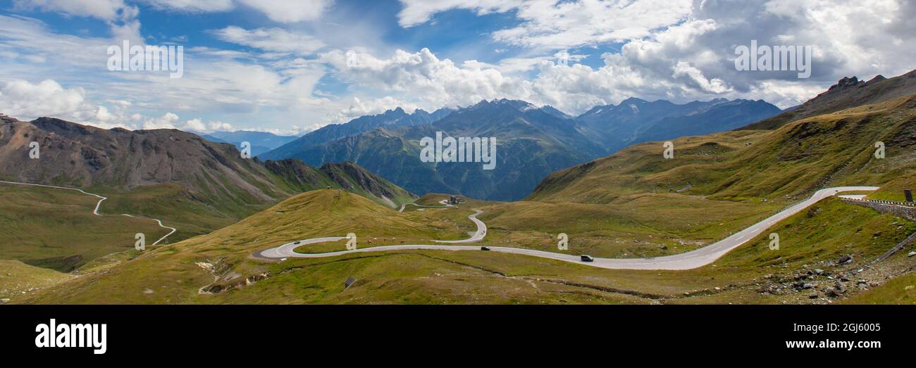 High alpine road Grossglockner in Austria Stock Photo