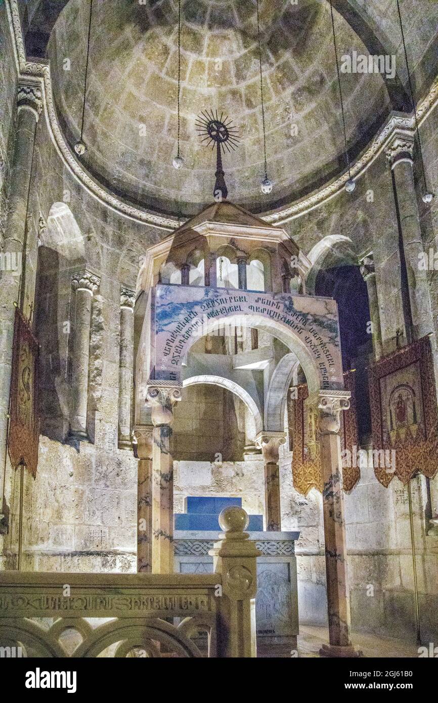 Israel, Jerusalem. Church of the Holy Sepulchre, Armenian Chapel of the ...