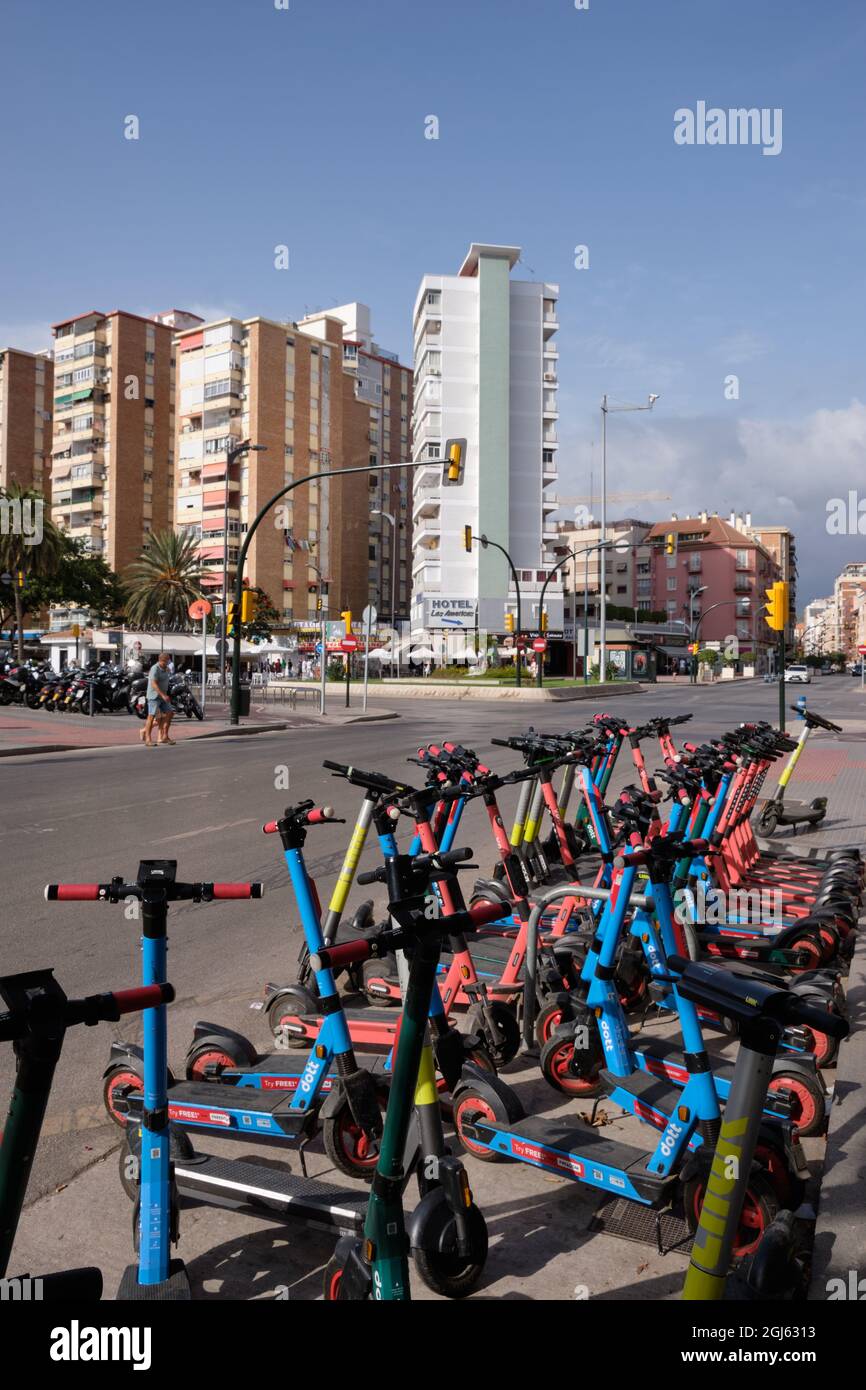 Electric scooter sharing malaga hires stock photography and images Alamy