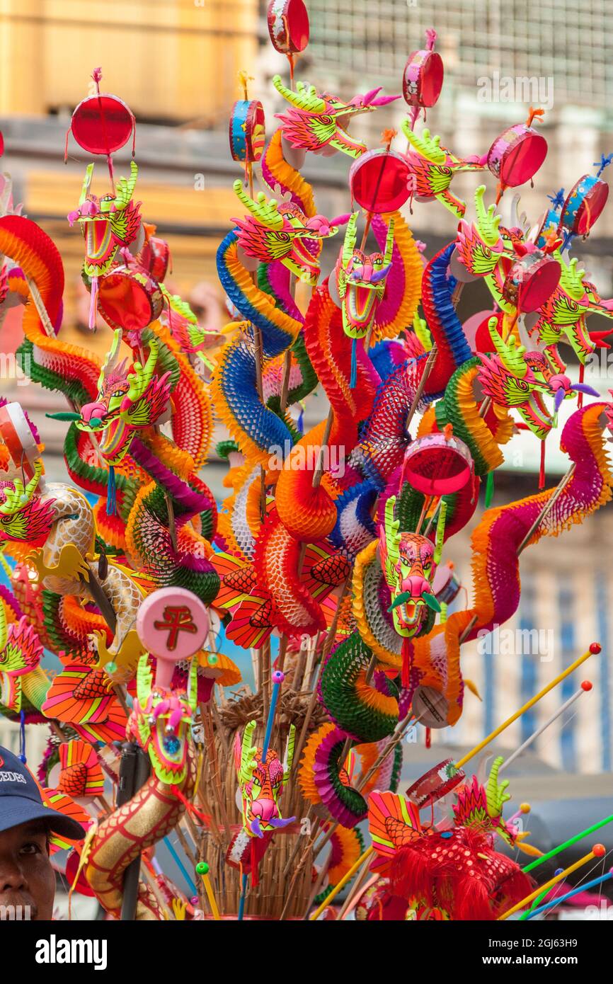 Thailand, Bangkok, Chinatown. Paper dragons for sale Stock Photo Alamy