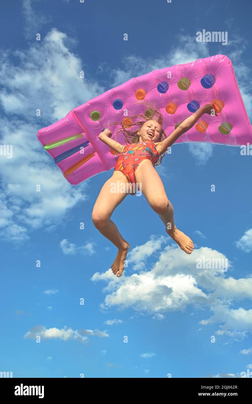 Jumping mattress hi-res stock photography and images - Alamy