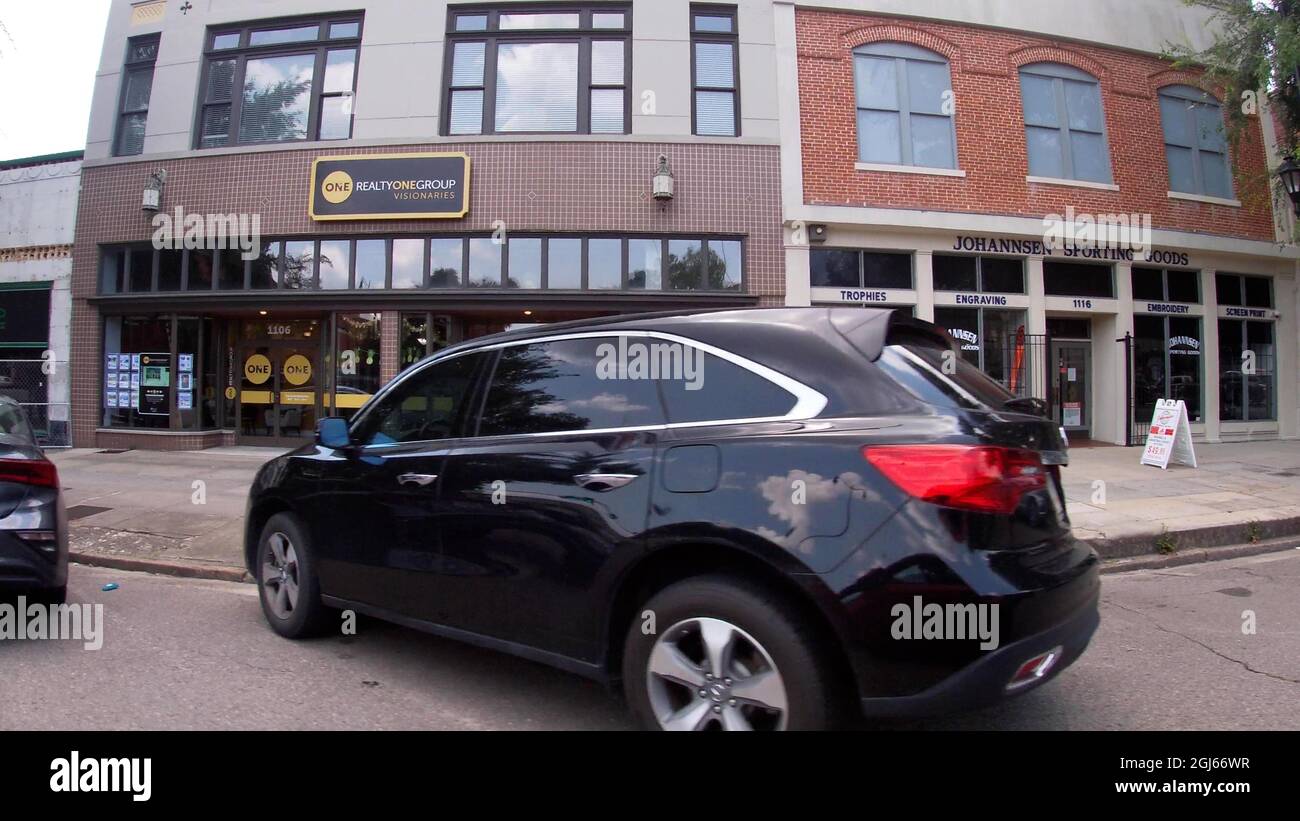 Augusta, Ga USA - 07 29 21: Vintage downtown Augusta Georgia Stock