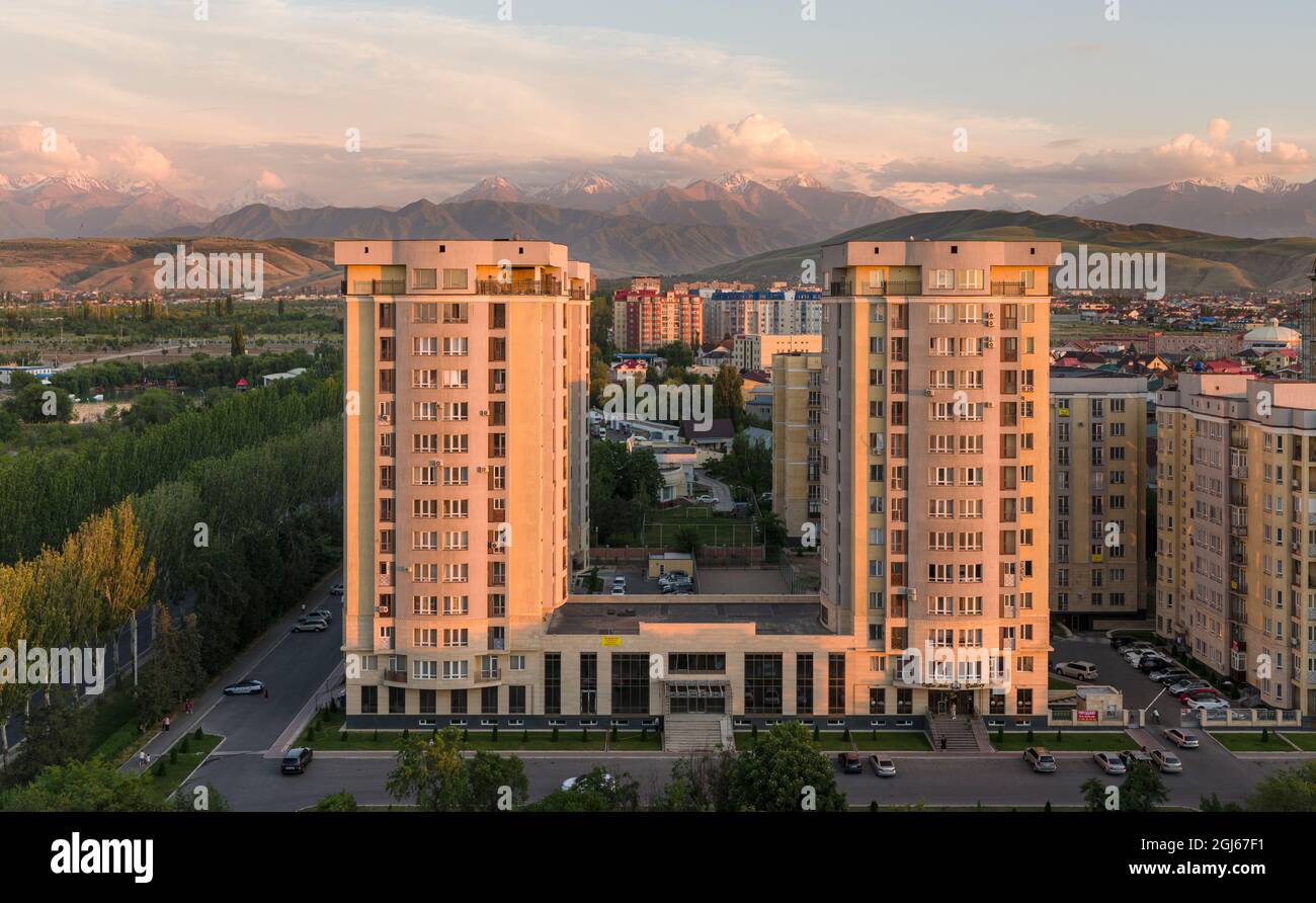 Snapshot of High Rise Buildings In Bishkek