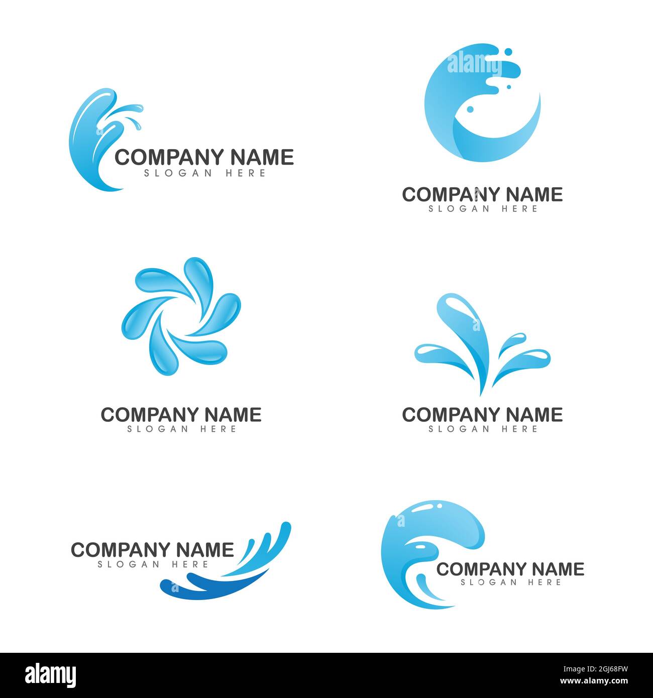 water splash icon vector illustration design template Stock Photo - Alamy