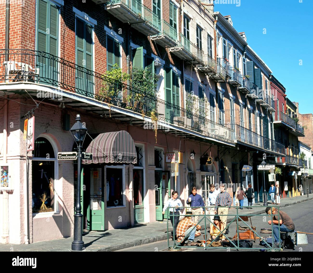 Royal Street, French Quarter, New Orleans, Louisiana, USA, November. Stock Photo