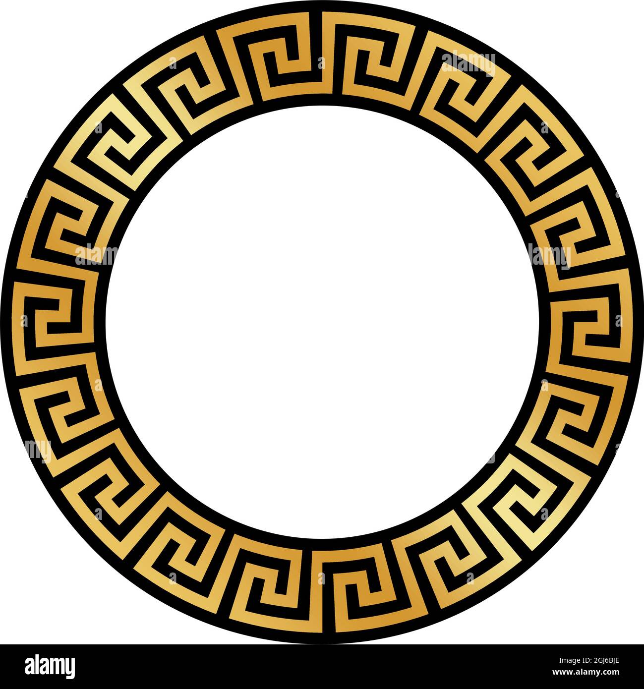 Gold Versace Logo Border