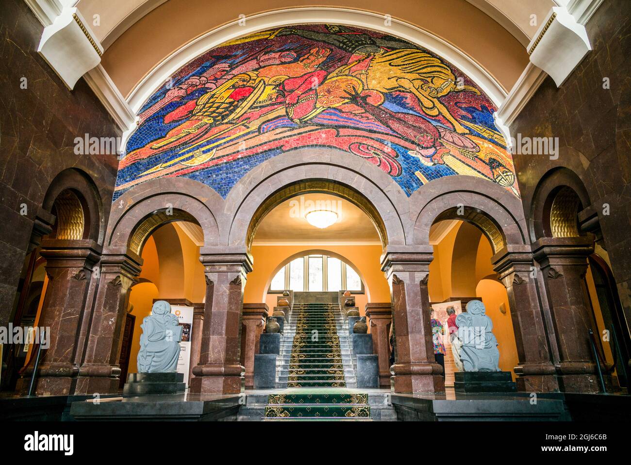 Armenia, Yerevan. Matenadaran Library entrance Stock Photo - Alamy