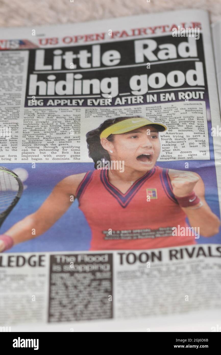 A British newspaper article about the female tennis player Emma
