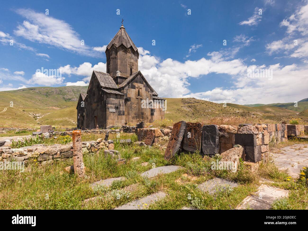 Armenia, Yeghegnadzor. Tanahat Monastery interior, 13th century. Stock Photo