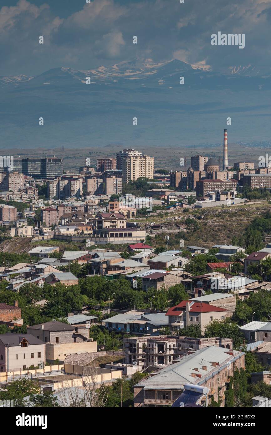 Armenia, Yerevan. City Skyline From The East Stock Photo - Alamy