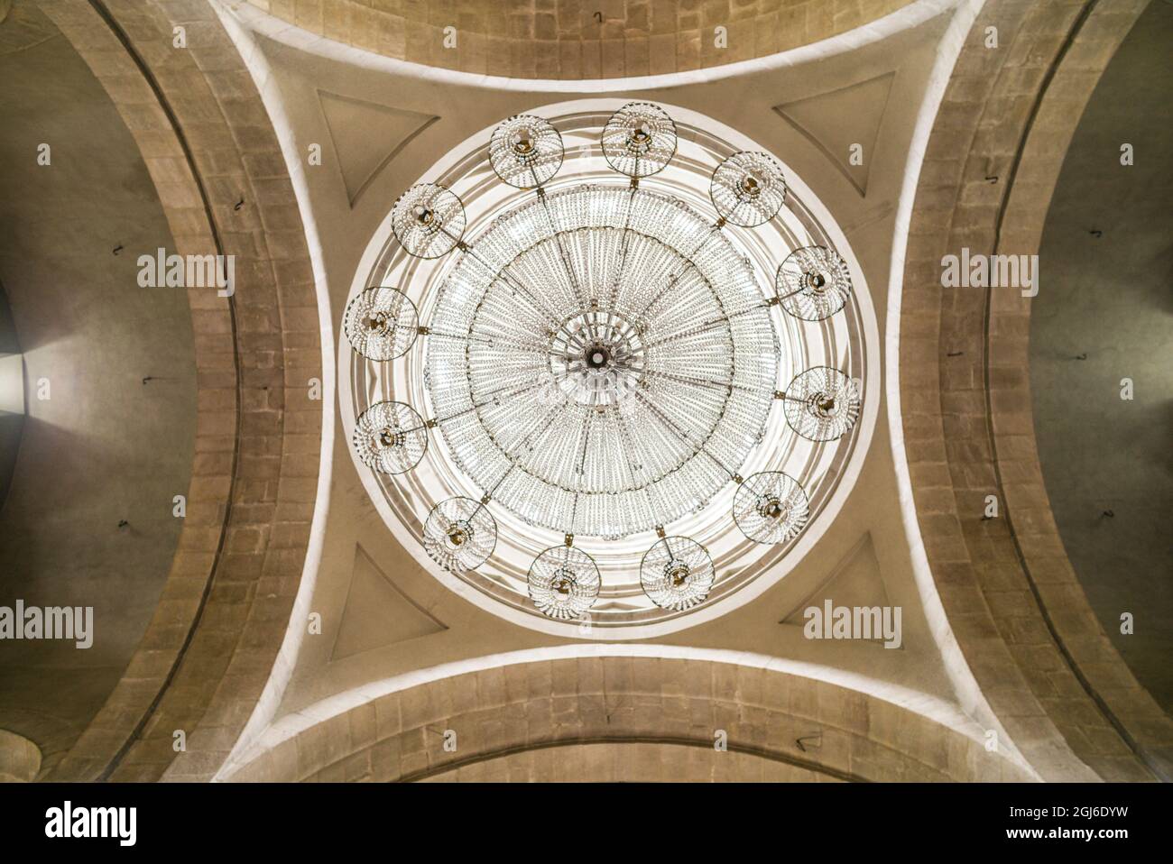 Nagorno Karabakh Republic, Shushi. Ghazanchetsots Cathedral, 19th century, interior. Stock Photo