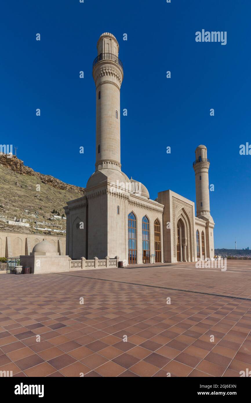 Azerbaijan, Baku. Bibi-Heybat Mosque exterior. Stock Photo