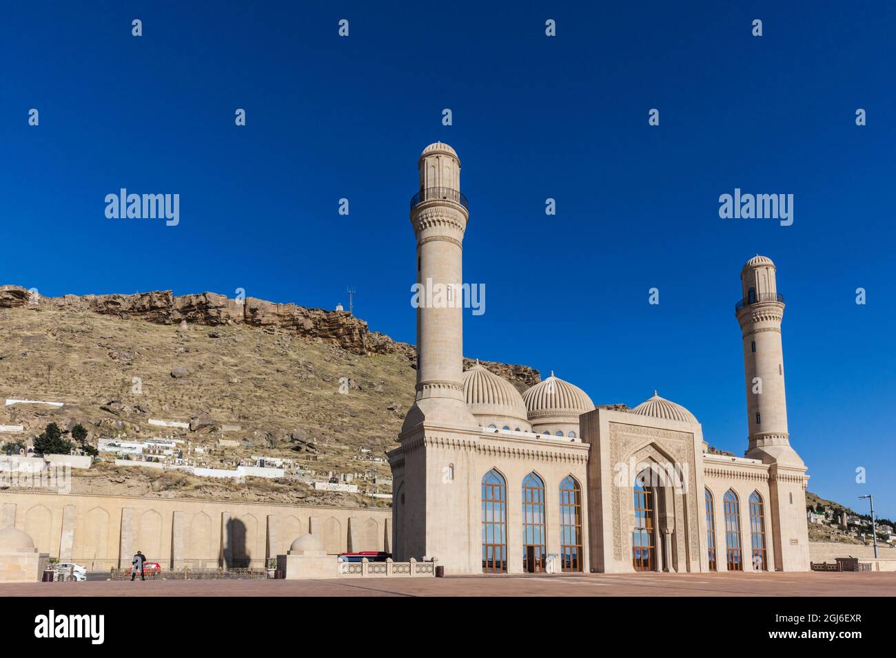 Azerbaijan, Baku. Bibi-Heybat Mosque exterior. Stock Photo