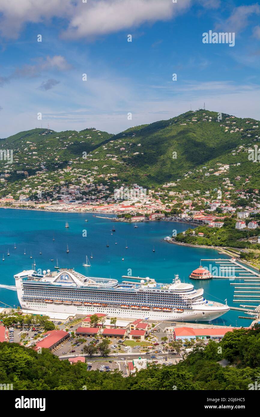 cruise-terminal-charlotte-amalie-st-thomas-us-virgin-islands-stock