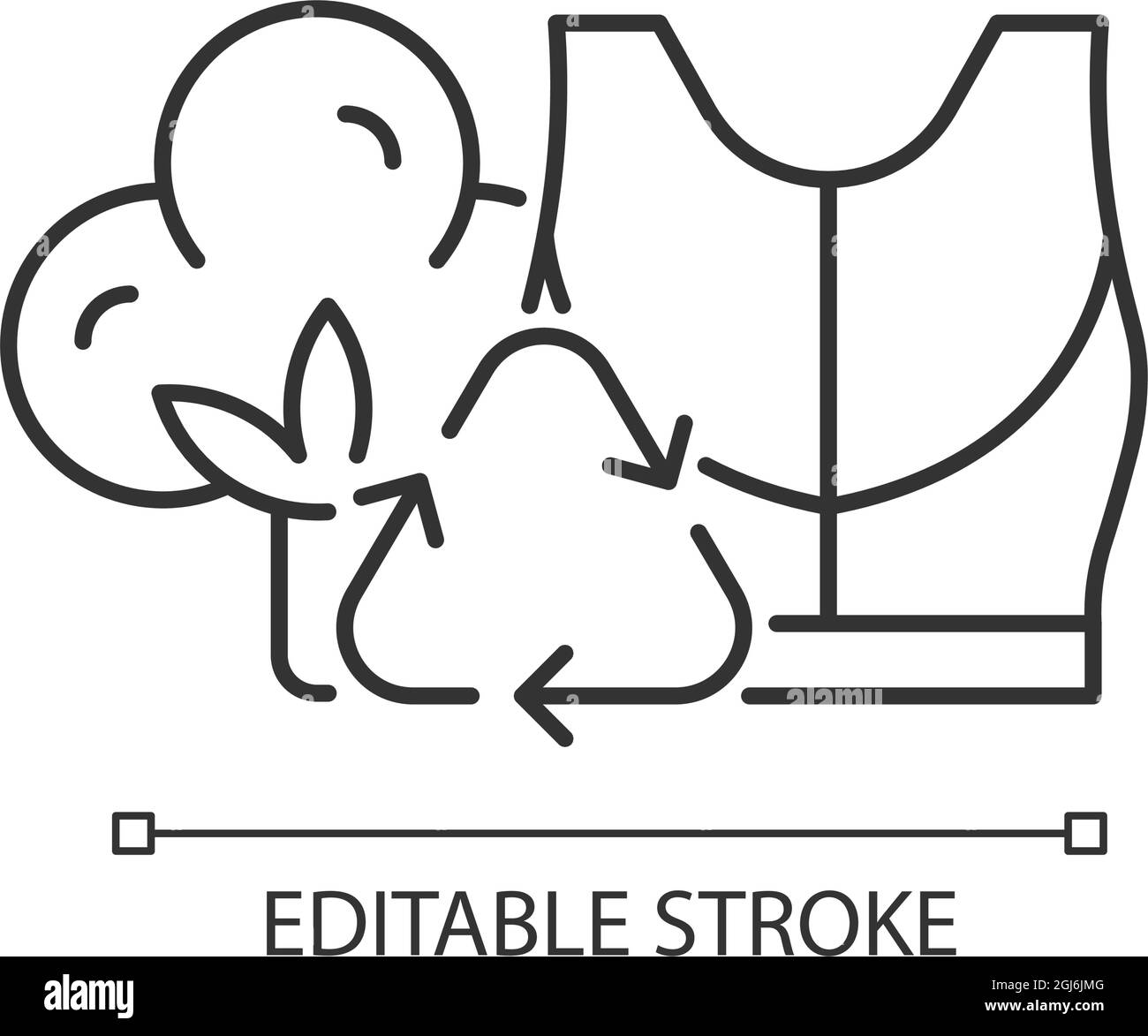 Sustainable activewear linear icon Stock Vector Image & Art - Alamy