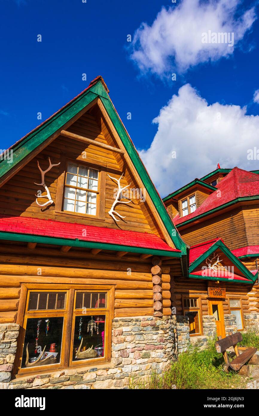 The Num-Ti-Jah Lodge at Bow Lake, Banff National Park, Alberta, Canada