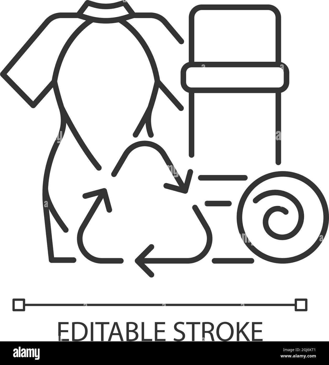 Yoga mats from recycled wetsuits linear icon Stock Vector Image & Art Alamy