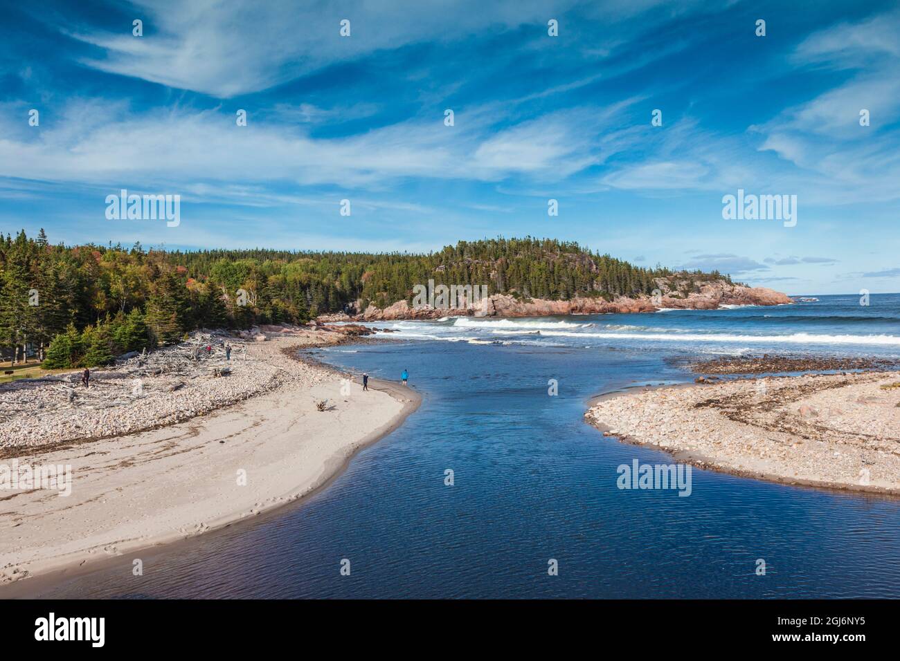 Canada, Nova Scotia, Cabot Trail. Cape Breton Highlands National Park ...