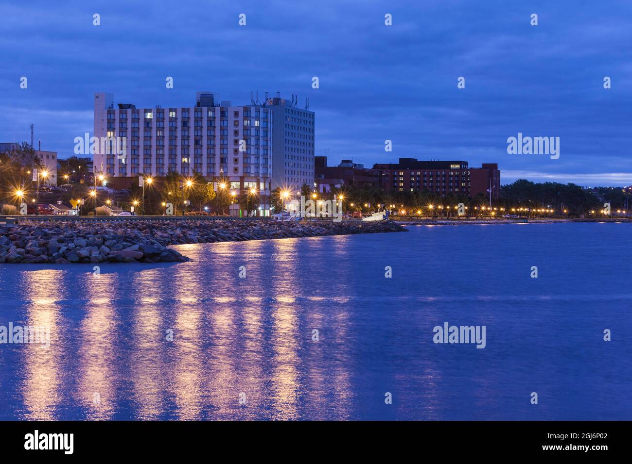 Canada, Nova Scotia, Sydney. City skyline. Stock Photo