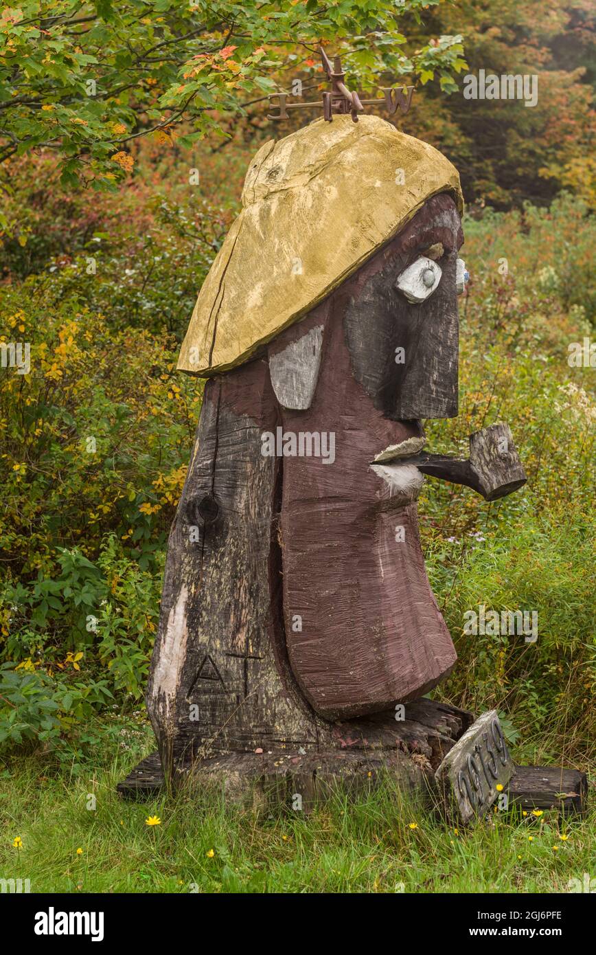 Canada, Nova Scotia, Marie Joseph, Folk Art figure Stock Photo Alamy
