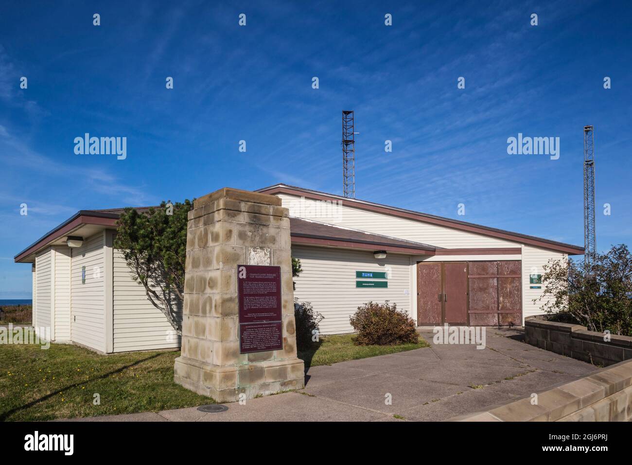 Canada, Nova Scotia, Glace Bay, Marconi National Historic Site, site of