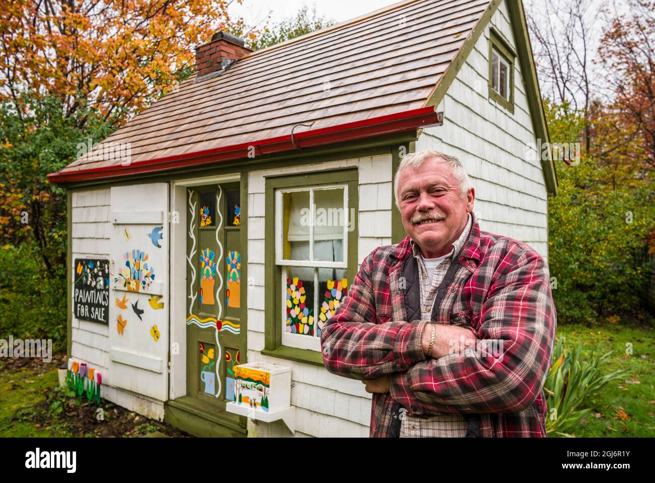 Canada, Nova Scotia, Digby, Maud Lewis House Replica built by Murray