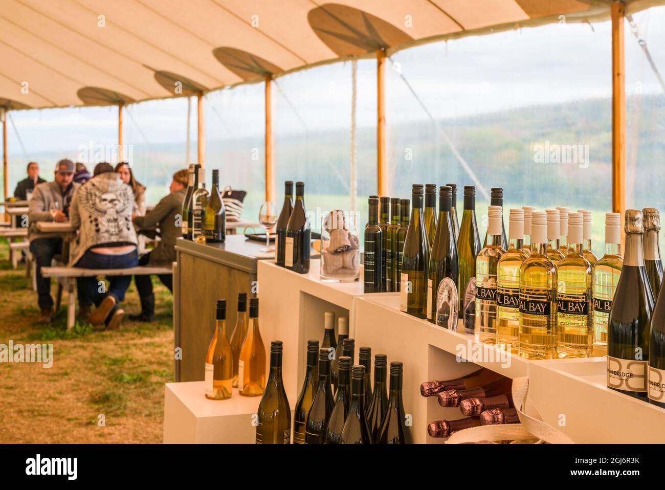 Wine tasting tent interior hi-res stock photography and images - Alamy
