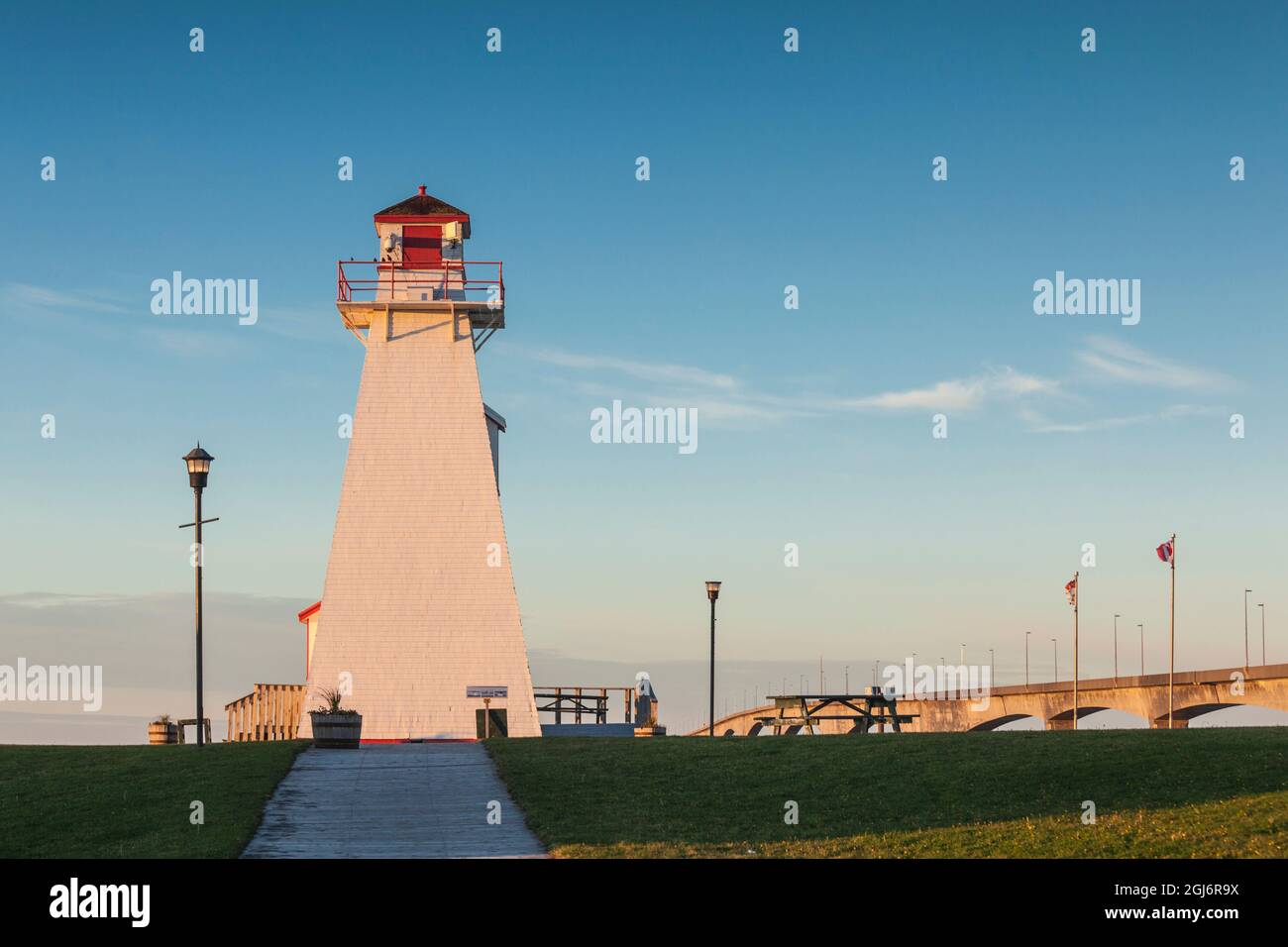 Canada, Prince Edward Island, Borden. Port Borden Back Range Lighthouse Stock Photo Alamy