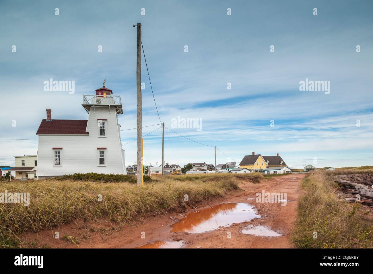 Canada, Prince Edward Island, North Rustico Lighthouse Stock Photo Alamy