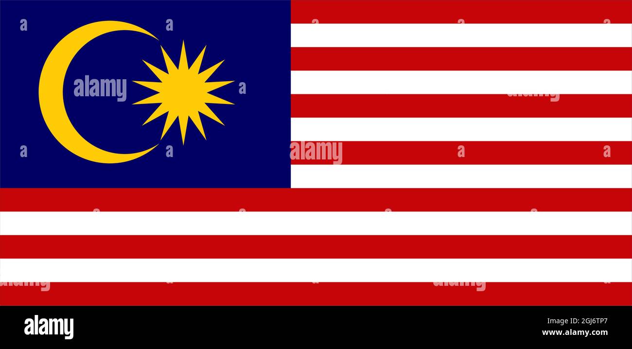 180x70 mm naßschiebebild NA-MYS-01 Malaysia Flag Decal 