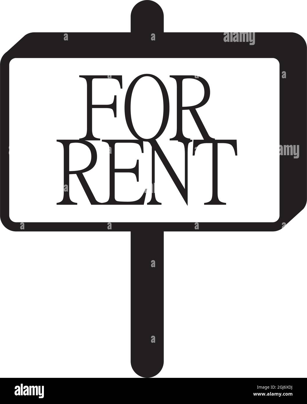 For Rent plank sign logo vector design Stock Vector Image & Art - Alamy