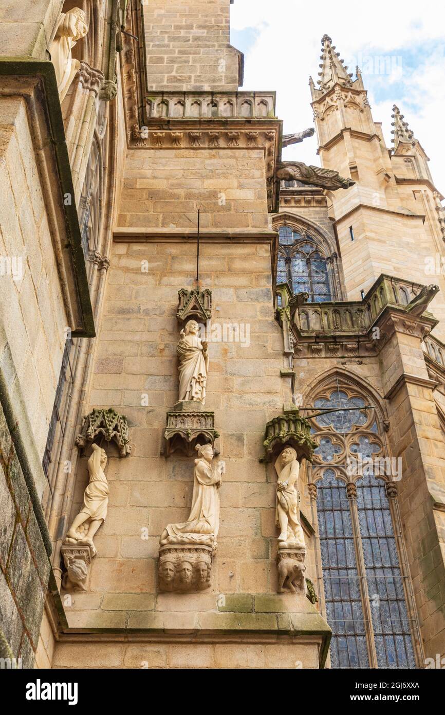 Europe, France, HauteVienne, Limoges. The Cathedral in Limoges Stock
