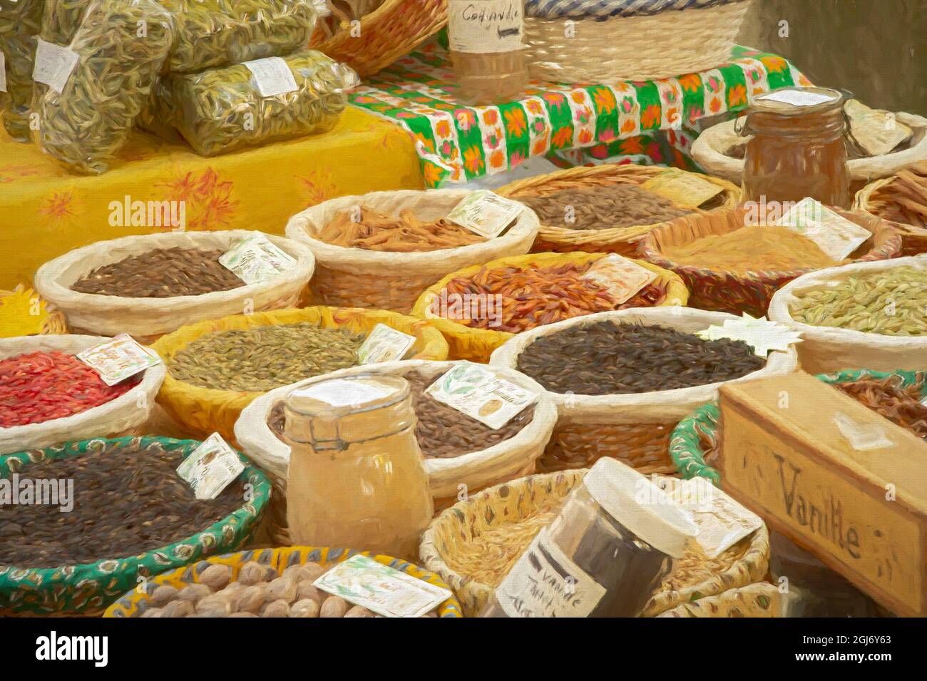 Provence, abstract food stuff Stock Photo