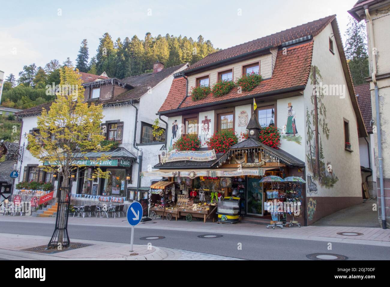 Triberg, Germany. German town famous for cuckoo clocks Stock Photo Alamy