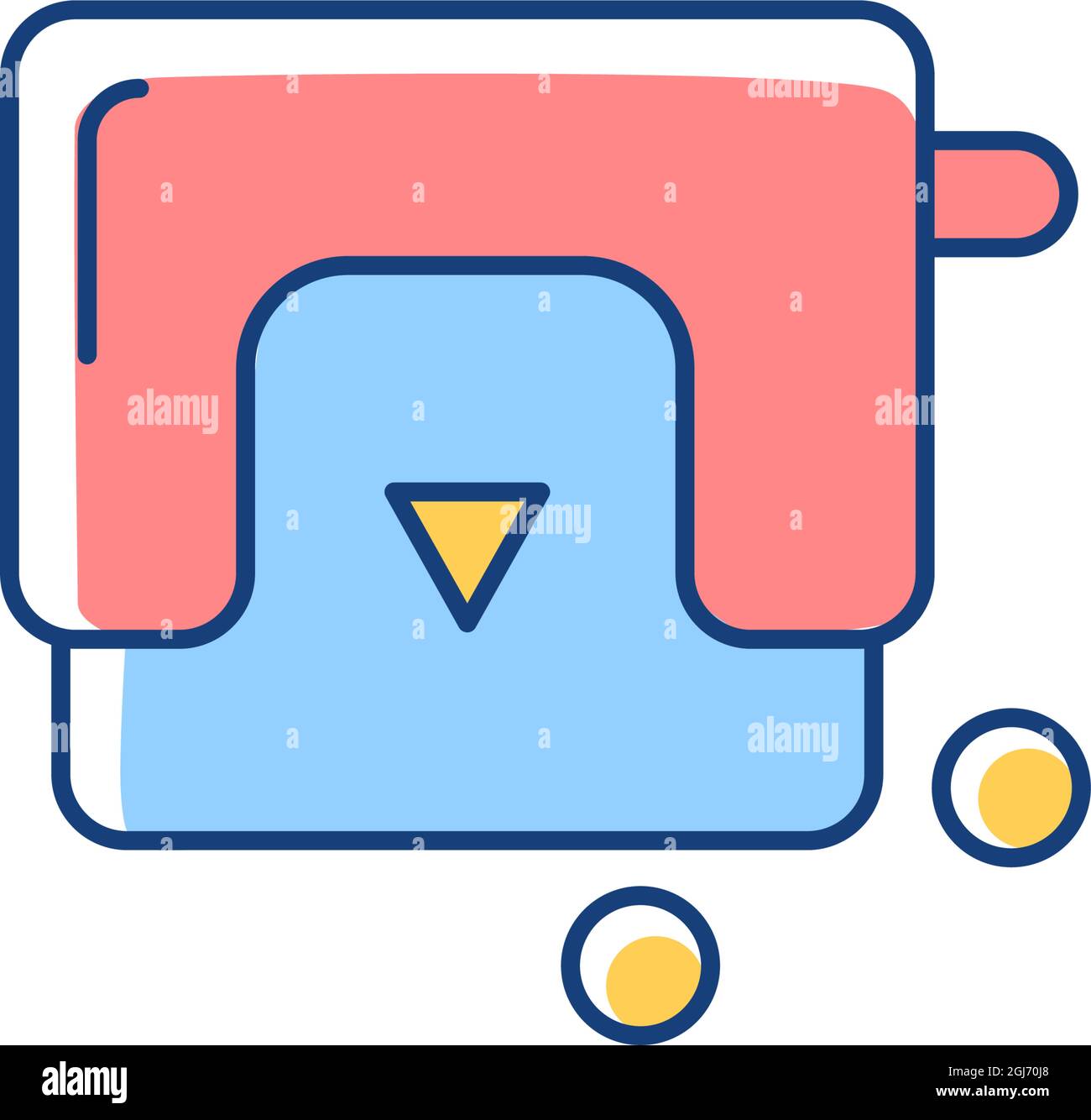 Holepunch RGB color icon Stock Vector Image & Art Alamy