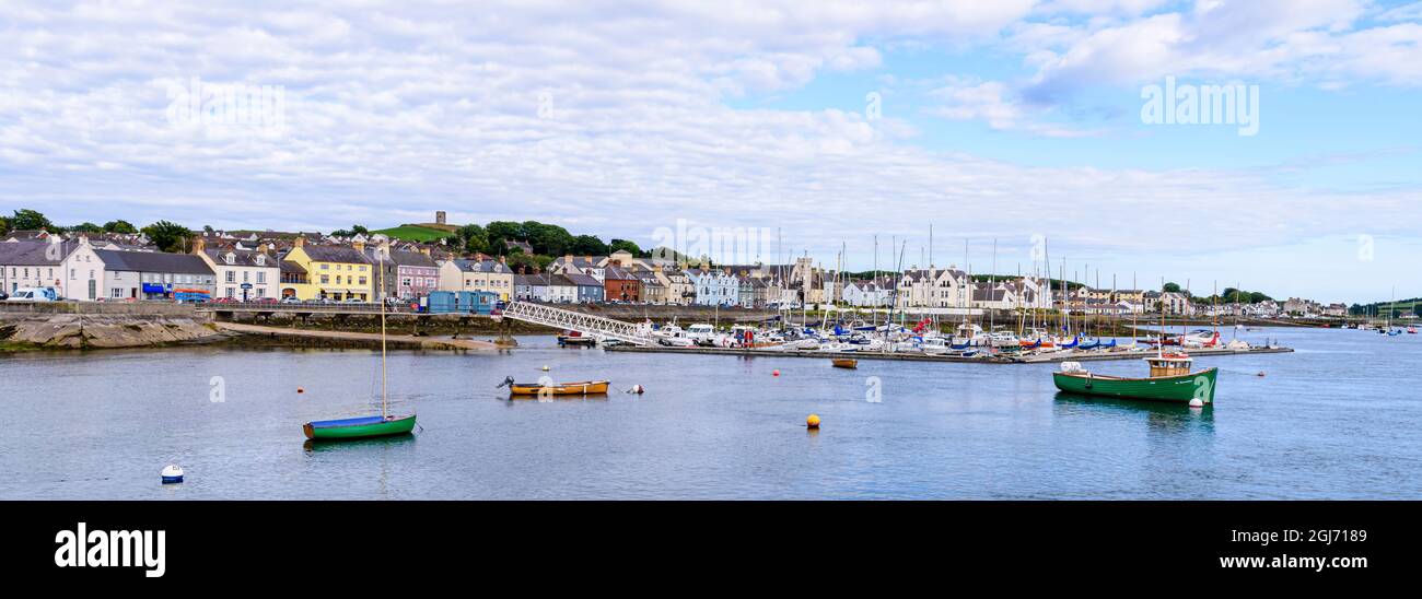 Portaferry marina and seafront, County Down, Northern Ireland Stock Photo