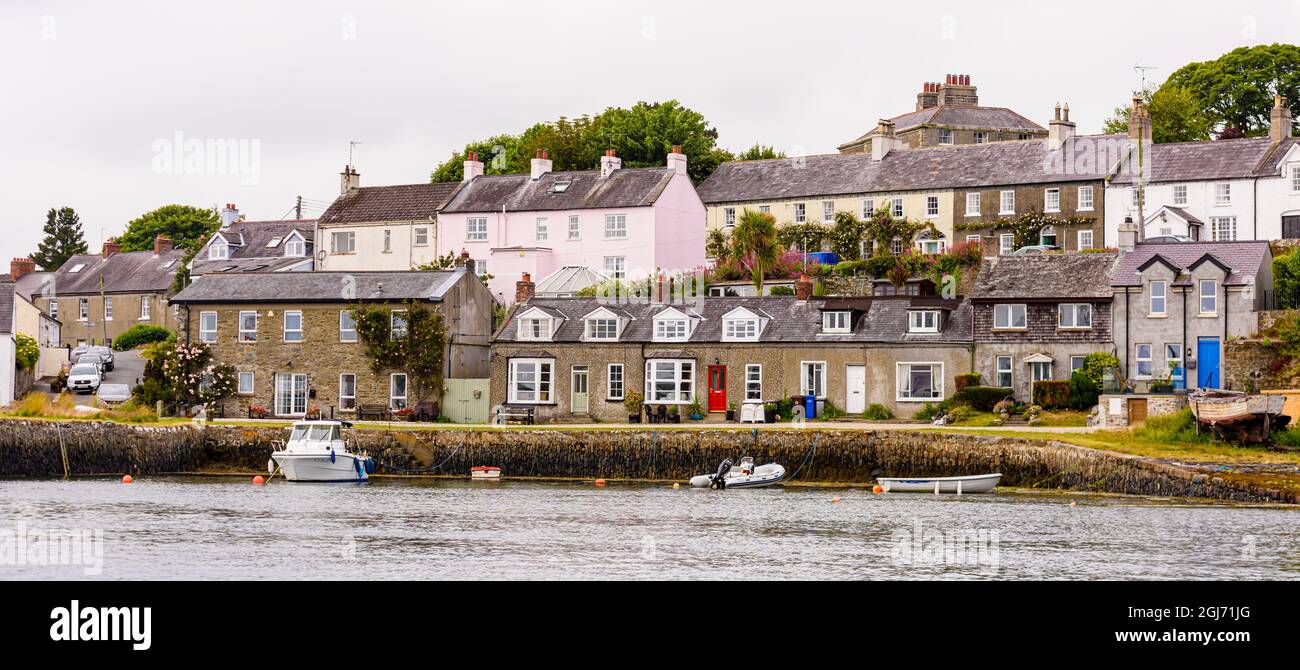 Strangford village conservation area, County Down, Northern Ireland. Stock Photo