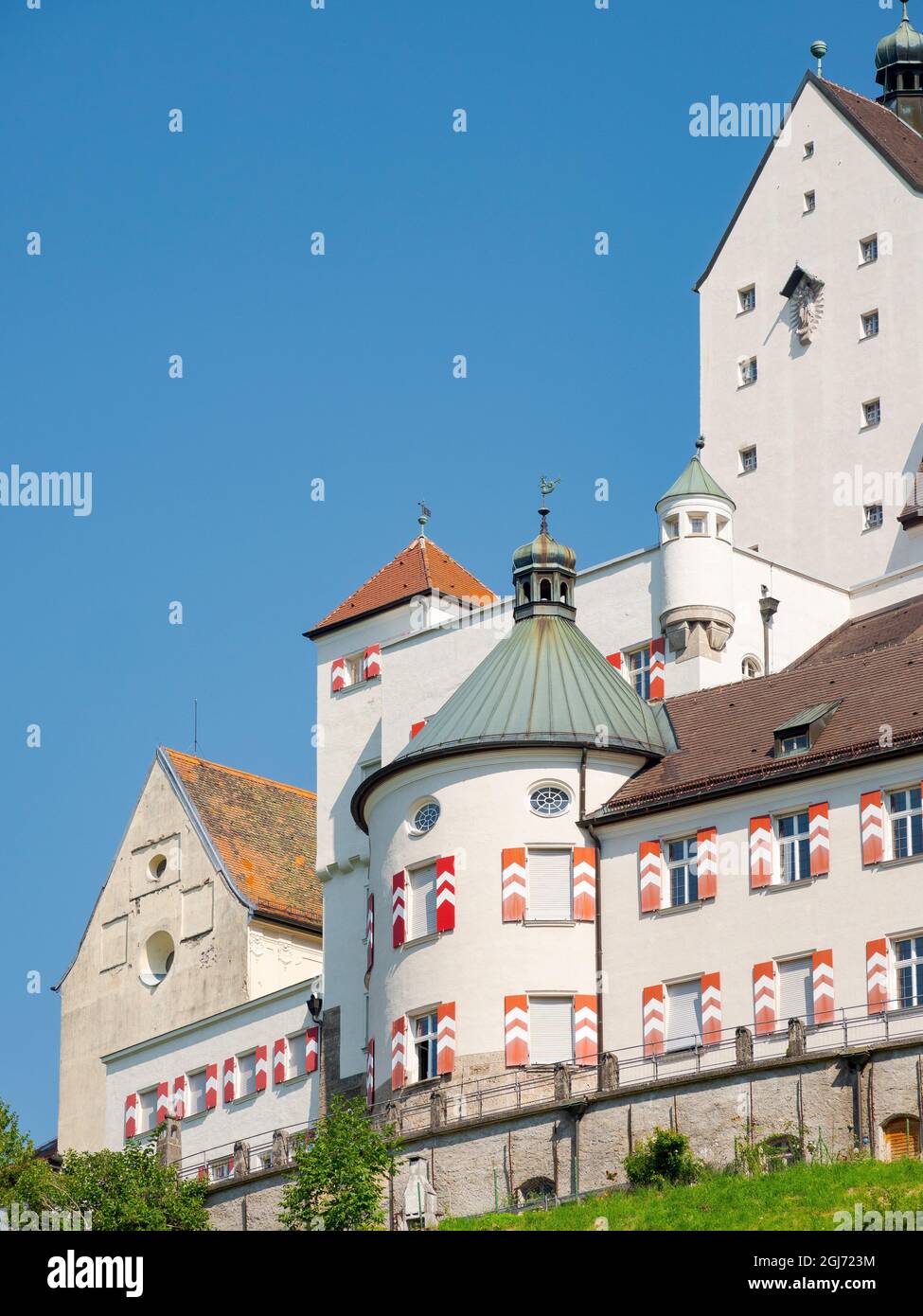 Palace Hohenaschau. Aschau in the Chiemgau in the Bavarian alps. Europe, Germany, Bavaria Stock Photo
