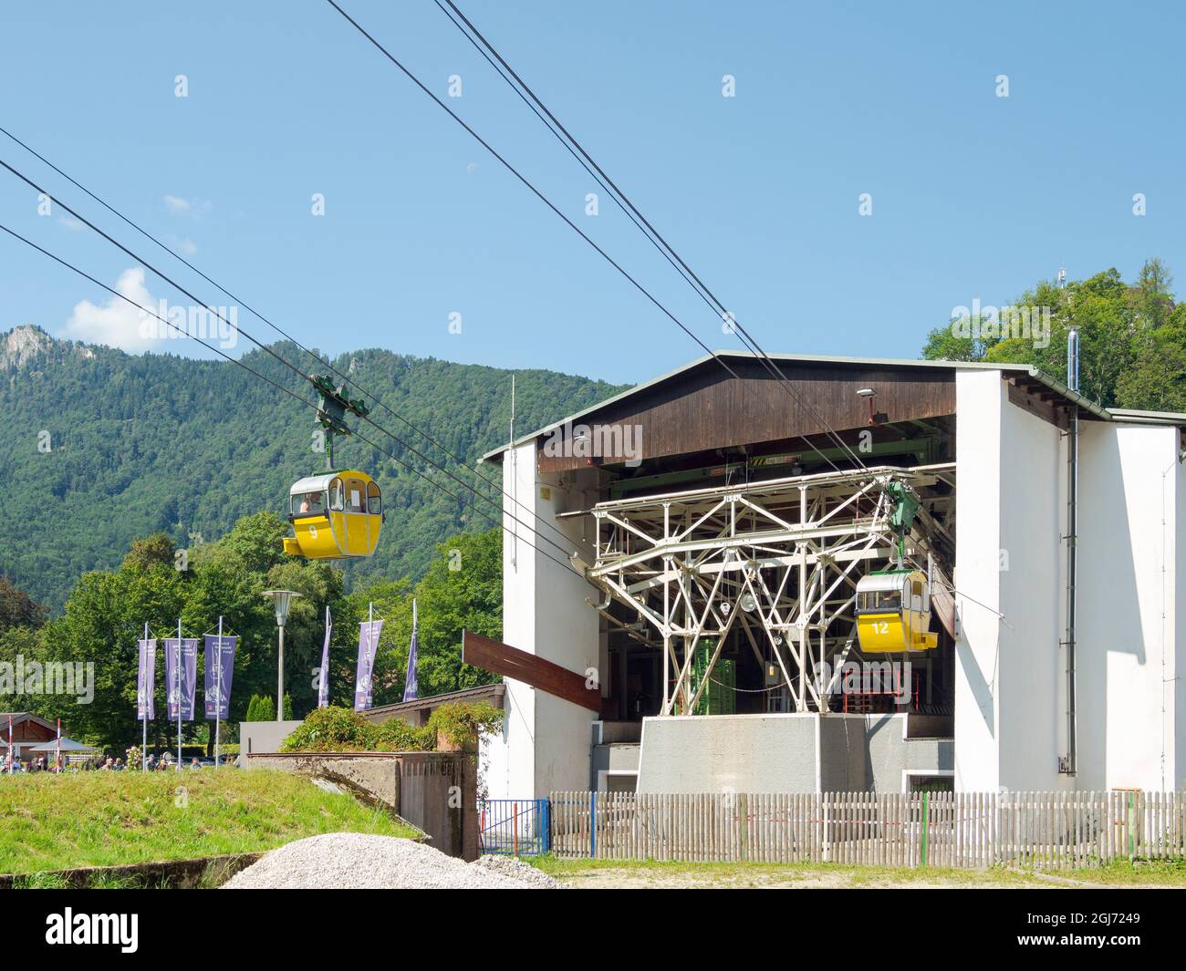 Cable Car Kampenwandseilbahn. Aschau In The Chiemgau In The Bavarian ...