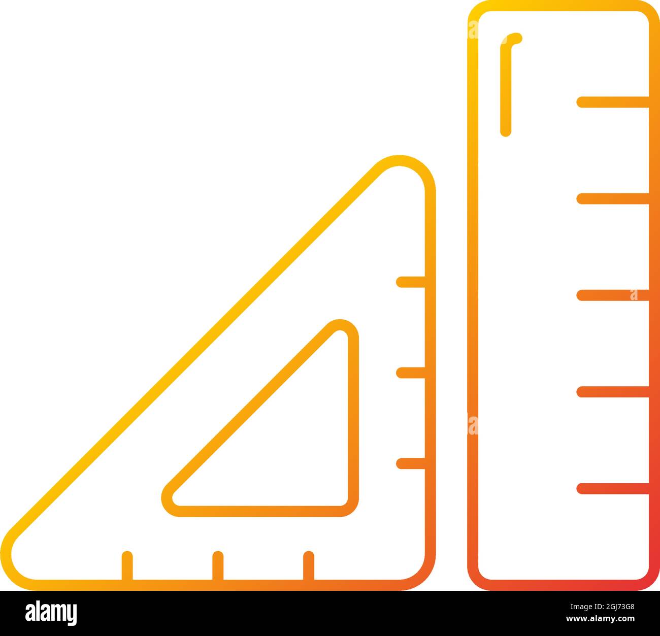 Ruler gradient linear vector icon Stock Vector Image & Art - Alamy